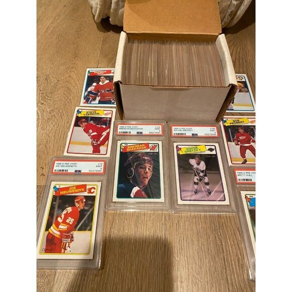 1988-89 O-Pee-Chee OPC Complete Hockey Set NM 1-264 WITH PSA 9 GRETZKY, SHANAHAN - Picture 5 of 8